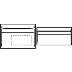 Herlitz 764746, DL (110 x 220 mm) Vit, papper, 75 g/m ^ 220 mm, 110 mm